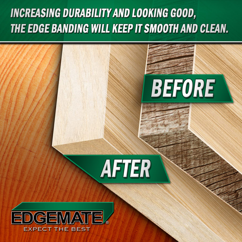 Edgemate wood veneer edge treatment application