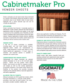 Wood veneer sheet application detail