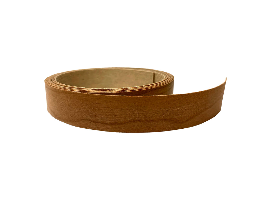 Cherry wood veneer edgebanding detail