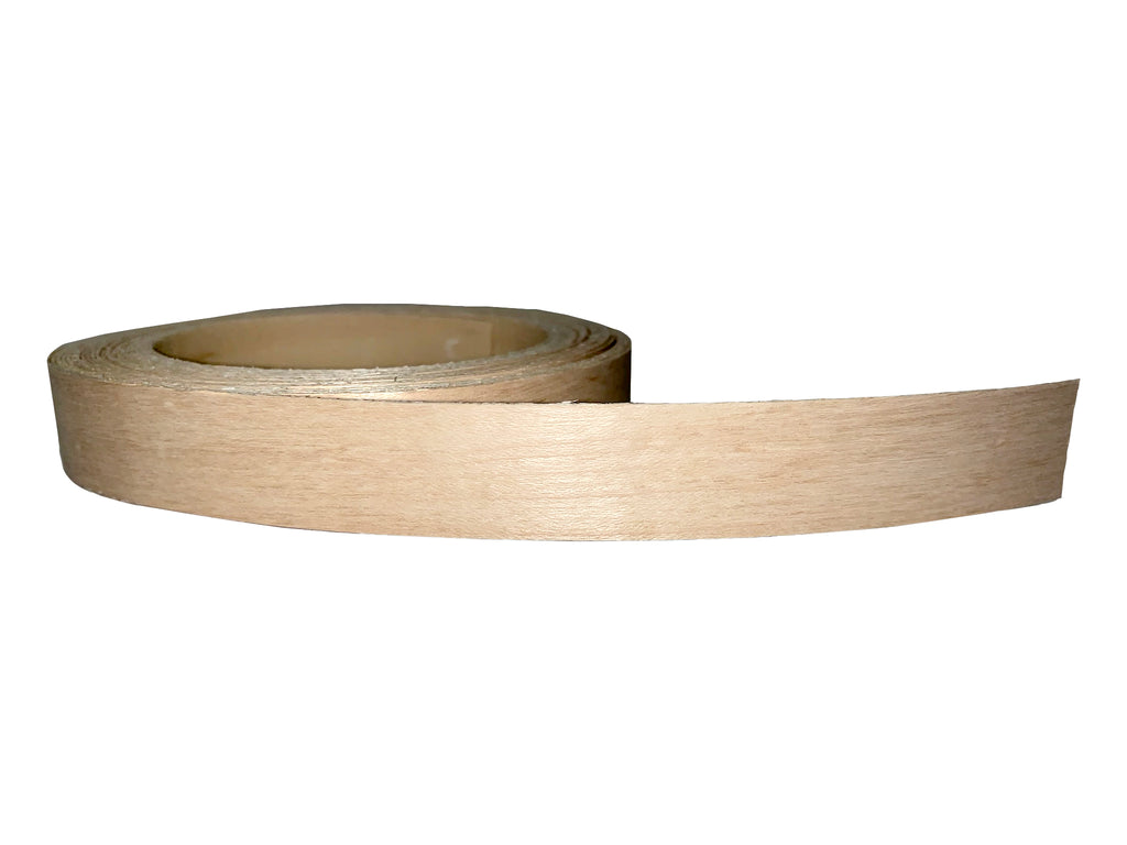 White birch wood veneer edgebanding detail
