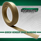 Wood veneer edge treatment application