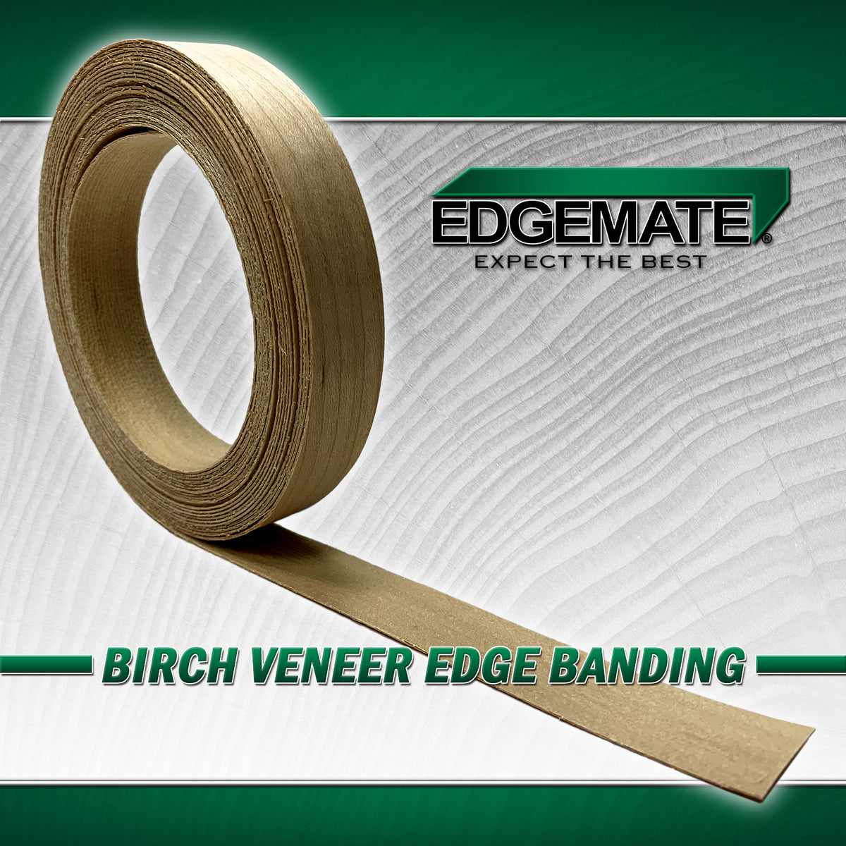Wood veneer edge treatment application